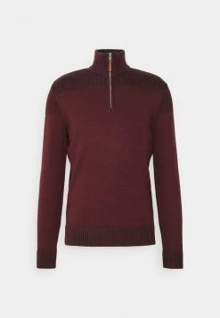 TOM TAILOR PLATED TROYER - Jumper - Decadent Bordeaux -TOM TAILOR online store ff45a12bc0b149b887bc40ec2ae1e97a