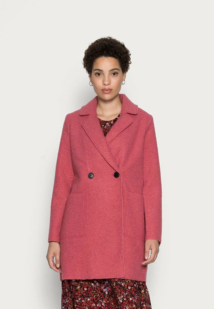 TOM TAILOR EASY BOUCLE COAT - Classic Coat - Cozy Pink 3 TOM TAILOR EASY BOUCLE COAT - Classic Coat - Cozy Pink